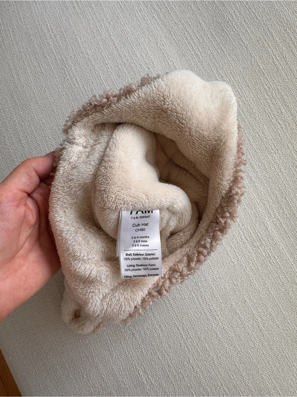 7am Enfant Unisex The Cub Hat for 0-6 months